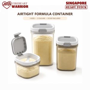 【Fireheart Warrior】 Formula Powder Storage Container with Scoop and Leveller Airtight Dry Food Jar 800ml 1300ml 1800ml