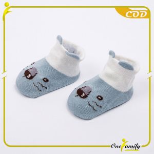 ONE-P642 Kaos Kaki Bayi Karakter Animals Bahan Katun Kaos Kaki Bayi Perempuan Laki Laki / Kaus Kaki