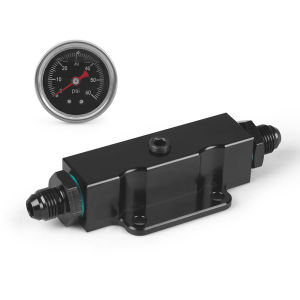 Car modification aluminum fuel filter   Built-in 6AN Filter belt  1/8 NPT Interface