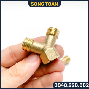 Y Nối Ren Đồng Nối Ren Trong Ren Ngoài Chữ Y Chân Ren 13.8 - Đồng Thau