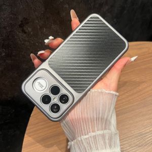 Retro Carbon Fiber Hard Acrylic Magne Case For Redmi K90 K80 Pro Max Turbo 5 4 Pro Matte Shockproof Wireless Charging Cover