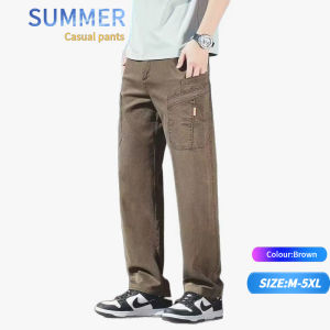 Cargo pants mens cutting straight cut [M-5XL] mens pants/womens regular cargo multi-pocket trousers