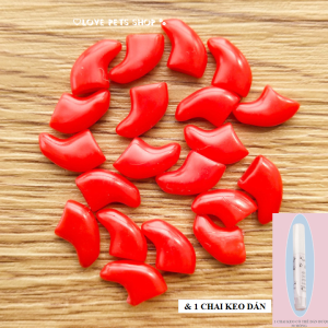 Bộ móng chân giả cho Chó Mèo kèm keo dán làm đẹp cho thú cưng (mẫu mới) - Love Pets Shop