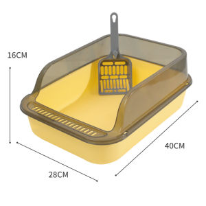 KUCING DOTCOM Semi-Enclosed Cat Litter Box Tempat Berak Kucing Toilet 貓砂盆