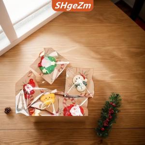 [COD] SHgeZm 10 20 30 40 50Pcs Santa Claus Snowman Giáng Sinh Trang Trí Cây Đồ Chơi Trẻ Em Cho Món Quà Hỗn Hợp Nhựa Giáng Sinh Tủ Lạnh Nam Châm