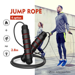 Sport Jump Rope 2.8 Meter Weight-Bearing Skipping Rope Steel Wire Jump Rope Foam Handles Home Fitness Equipments 跳绳
