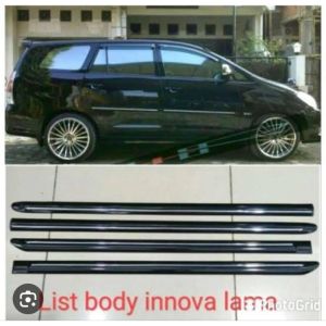 List body lis pintu samping Innova 2005-2015 model kecil hitam