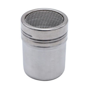 304 Stainless Steel Powder Dispenser Tube with Mesh Dense Hole Powder Tank Salt and Pepper Shakers Condiment Dispenser