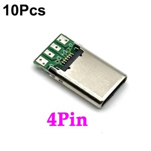 NUBE 2Pin 4Pin USB Male Plug SB 3.1 16P Electric Terminal Jack Tail Male Plug Data Cable Connector