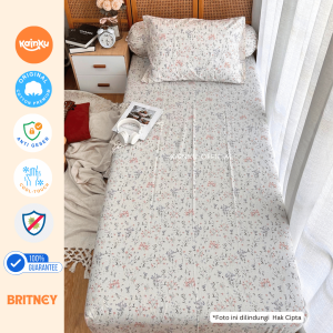 Spre double 140x200 tinggi 20cm Katun Original - Motif bunga Aesthetic