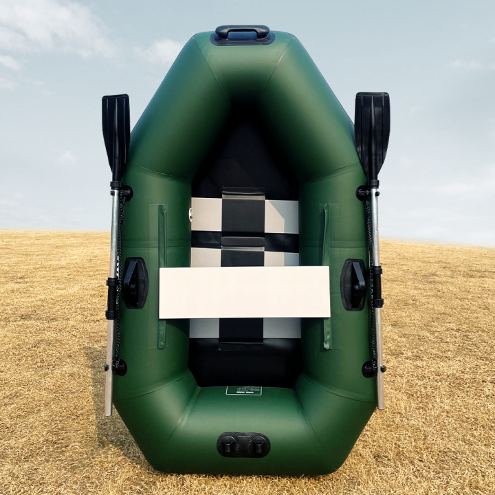 Single Inflatable PVC Fishing Boat, Portable Rowing Kayak, Canoe with ...