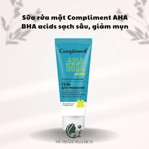Sữa rửa mặt Compliment AHA BHA acids pH 5.5 sạch sâu giảm mụn 150ml