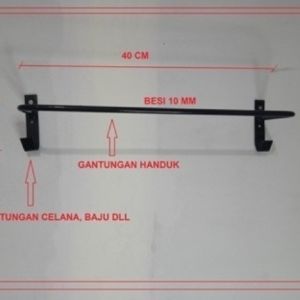 GANTUNGAN HANDUK BESI / GANTUNGAN BAJU Bahan besi