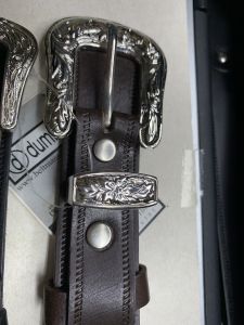 เข็มขัดหนังหัวตาวบอยชุดเรียบ2ชั้นขนาดสายหนัง35mmฟรีไซร