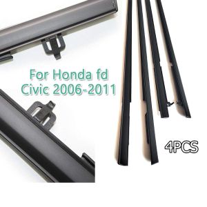 Car Outside Window Moulding Water barrier for Honda Civic City 09-14 Weatherstrip Sealing strip Side Window Plastic Trim