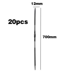 20pcs Double Flex Cuff Handcuffs Zip Tie Plastic Police Handcuffs Nylon Cable Ties 12mm x700mm