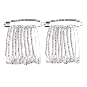 ✨✨Waist-Tightening Artifact✨Waist-Tightening Pins /Imple High-End Rhinestone Pins/ Simple and Advanced Rhinestone Brooch Pin/Skirts Safety Pins/Crystal Shiny Brooch Pin for Pants Waist Adjustment