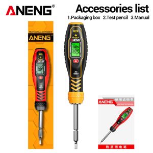 SIERWU Tuốc nơ vít hai đầu Bút kiểm tra điện áp Còi báo động AC 30-1000V Bút thử điện cảm ứng cho thợ điện Độ chính xác cao Cách nhiệt Máy kiểm tra tua vít Dụng cụ thợ điện