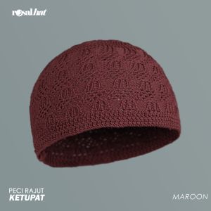 PECI RAJUT KETUPAT ROSAL Kopiah Songkok Sholat Pria