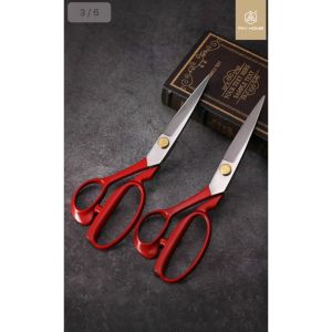 Kéo cắt vải cao cấp siêu sắc ngành may Pin đỏ đen 9"10"11"12"(tặng kèm 1 kéo bấm)
