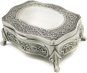 Wingostore Emboss Alloy Metal Music Wind Up and Golden Movement Music for Christmas/Birthday/Valentines Day (EmbossAlloyPattern1YMSS You are My Sunshine)