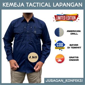 KEMEJA TACTICAL LAPANGAN PDL M-TAC LENGAN PANJANG / BAJU LAPANGAN PDL TACTICAL OUTDOOR