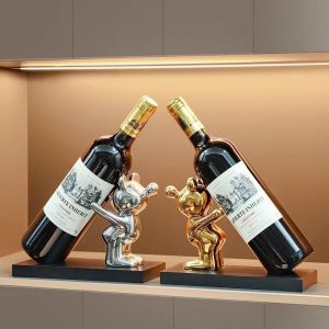 Wine Rack Creative Light Luxury Home Living Room Sideboard Cabinet Ornament Gift Rak Anggur Hiasan