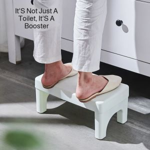 Toilet Stool - Ergonomic improves posture - For comfy sitting &ampamp better bowel movement Office foot pedal artifact under the desk foot pedal