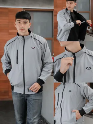 jaket pria terbaru taslan waterproof pakaian pria simple distro hoxer -gibranstore