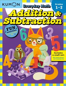 Kumon Everyday Math Workbooks - Addition and Subtraction / Telling Time (Grade 1-2)