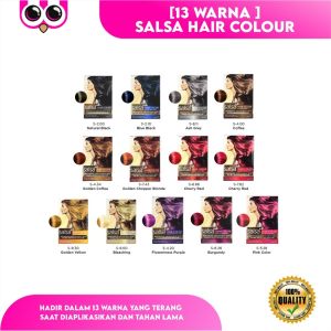 [13 WARNA ] SALSA HAIR COLOUR 60 GR /  CAT SEMIR RAMBUT PERMANEN BY SALSA