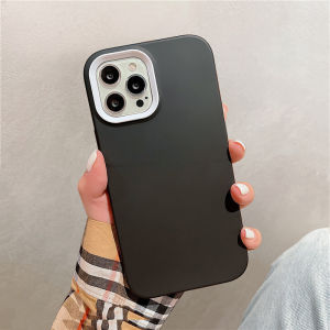 3 in 1 Shockproof Phone Case For iPhone 15 13 12 11 14 Pro Max XR XS X 8 7 Plus SE 2020 Liquid Silicone PC Phone Casing Soft Cover Shell Top Seller