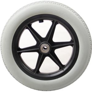 ล้ออะไหล่วีลแชร์ 1/2 ล็อตใหม่ล่าสุด กระทะล้อพร้อมยาง 1/4 รถเข็นผู้ป่วย ล้ออะไหล่รถเข็น ล้อหน้า 6นิ้ว ล้อหลัง 12นิ้ว ยางวีลแชร์ ยางรถเข็น 1PCS