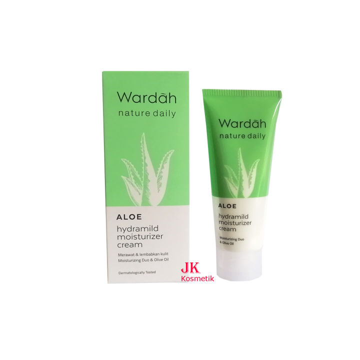 Wardah Nature Daily Hydramild Aloe Moisturizer Cream 40 ml Lazada