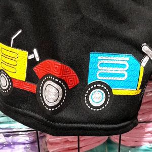 celana santai pendek anak laki laki.motif tractor.1-11 tahun.sablon timbul.COD