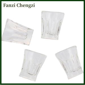 Fanzi 4pcs set Dollhouse Miniature Accessories Mini Resin Transparent Cup Simulation Model