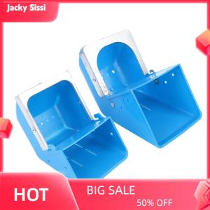 Jacky 1PC Rabbit Feed Box Hopper Rabbit Cage Rabbit Anti Pickling Feed Trough