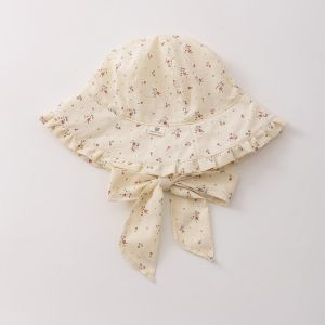 ROB TOY สไตล์เกาหลีแบบ หมวกสำหรับเด็ก สะดวกสบายสบายๆ ระบายอากาศได้ระบายอากาศ หมวกกันแดดเด็กฤดูร้อน หมวกบังแดด นุ่มนุ่มๆ หมวกชาวประมงเด็ก สาวๆ