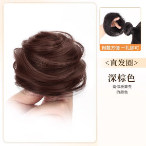 Low Bun Hairpiece Hair Tie Hair Bun Full Real Hair Flower Bud Bun Fluffy Bun Premium Quality High Performance Durable Long Lasting Ergonomic Design - Reliable Utility | Barangan Berk...