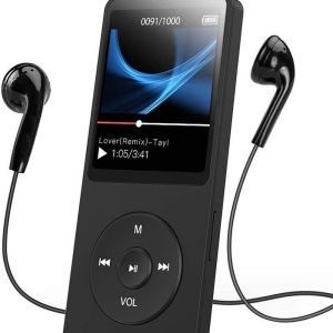 (หุ้นไทยพร้อม) เครื่องเล่น MP3 แบบพกพาหน้าจอสี 1.8 นิ้ว Walkmen ไฮไฟบลูทูธที่รองรับ E-Books บันทึกกีฬา MP4 วิทยุ FM เครื่องเล่นเพลง