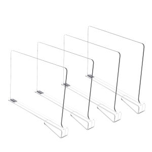 Partition boards for wardrobes transparent dividers for vertical closet partitions layered shelves cabinets - the ultimate clothes organizing tool
