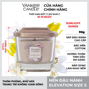 Nến ly vuông Elevation Yankee Candle size S - Sunlight Sands