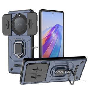 เคสโทรศัพท์เพื่อเป็นเกียรติ HONOR X9C Smart X9A X9B 5G 2023เคสใส่โทรศัพท์เกราะกันกระแทกสไลด์ป้องกันเลนส์กล้องคลุมหลังกล่องขาตั้งโทรศัพท์
