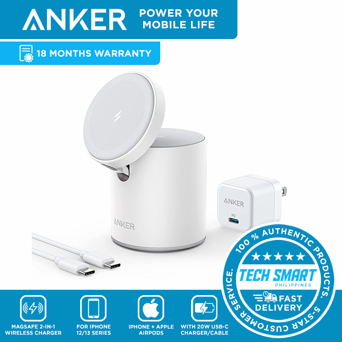 Anker Magnetic Wireless Charger 623 MagGo 2-in-1 Wireless Charging