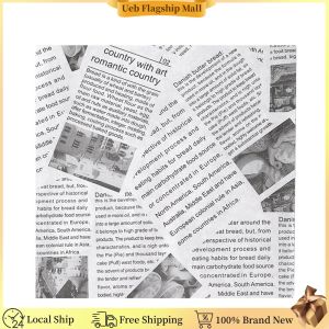 [Ueb Flagship Mall] 500Pcs Wax Paper Sheets 25x25cm for Sandwiches/Burgers/Fries