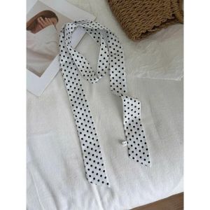 Khăn quàng choàng cổ làm thắt lưng thời trang chấm bi khăn cột tóc phụ kiện dễ thương cho nữ đẹp Hàn Quốc ANGIHOME