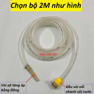 Bộ dây và vòi xịt rửa xe tưới cây tăng áp lực - vòi tưới cây 2m - 10m lắp cho vòi nước nhà tiện dụng