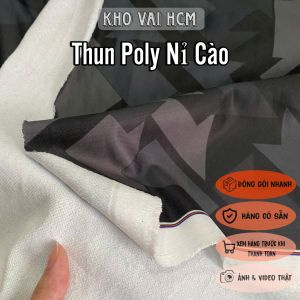Vải Thun Poly Nỉ Cào Khổ 1m6 - Chất Mềm Dày Vừa Ít Nhăn Co Giãn 2 Chiều - Đồ Thu Đông Áo Khoác