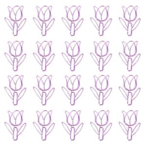 20 Pcs Nhỏ Đánh Dấu giấy sáng tạo Clip Hoa Tulip Hình Dạng Đánh Dấu Chủ Sở Hữu Đáng Yêu Kế Hoạch Clip Cho Nhà