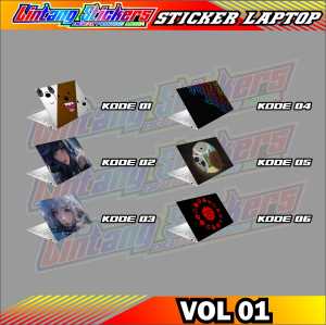 STICKER LAPTOP MOTIF KARTUN / STIKER LAPTOP AESTHETIC KEREN / STIKER LAPTOP COVER PROTECTOR